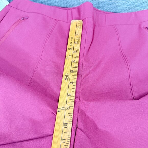 Lane Bryant Womens Size 16 Pink Ankle Pants Nylon/Spandex Stretch - Picture 6 of 9